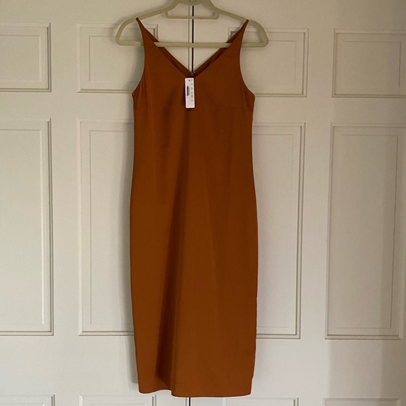 J Crew Midi Slip Dress Womens Linen-blend Slip Midi Dress In White Size  CA434